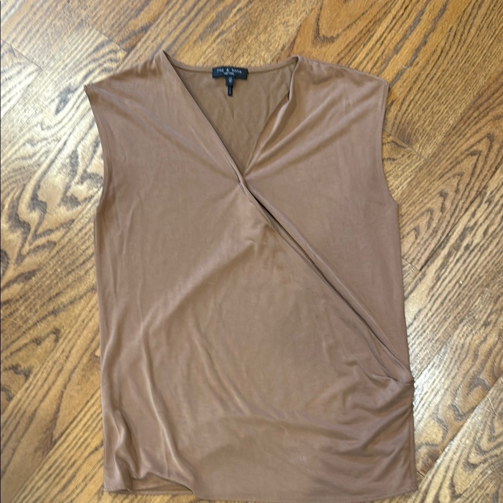 Rag and Bone-Tan Sleeveless Top